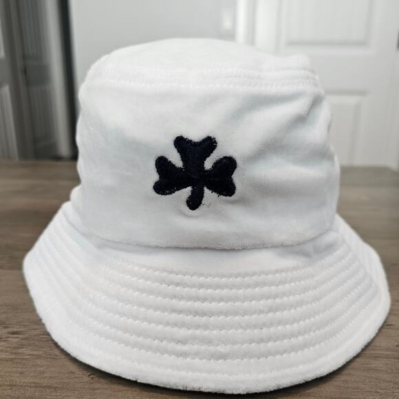 Vintage Notre Dame Bucket Hat 90s White Blue Fighting Irish ND NCAA Fleece Retro - Picture 4 of 9